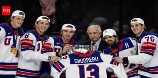 Johnny Gaudreau: Johnny Gaudreau’s Son Celebrates Second Birthday as Family Watches USA in Gold Medal Game | NHL News – The Times of India