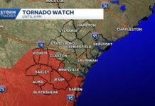 Tornado watches issued for multiple counties in Southeast Georgia