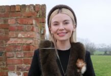 Georgia Toffolo wears jeans and carries ‘horn’ handbag as she worries her casual outfit might be ‘completely wrong’ for the star-studded Cheltenham Festival