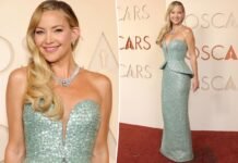 Kate Hudson teams $35 million in jewelry with a ‘diamond dust’ manicure at Oscars 2026