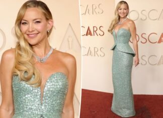 Kate Hudson teams $35 million in jewelry with a ‘diamond dust’ manicure at Oscars 2026