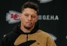 The Chiefs let one of their stars go, and Patrick Mahomes watches from afar as he makes history