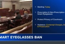 Philadelphia Courts implement ban on smart/META AI eyeglasses