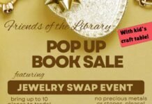 Book Sale and Jewelry Swap March 14th