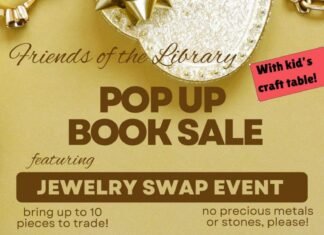 Book Sale and Jewelry Swap March 14th