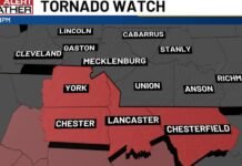 Tornado watch issued for several South Carolina counties amid rain, storms