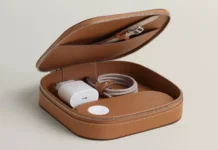 Hermès Unveils $5150 Luxury Leather Bag for Apple MagSafe Charging Accessories