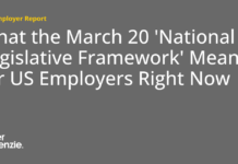 What the March 20 ‘National AI Legislative Framework’ Means for US Employers Right Now