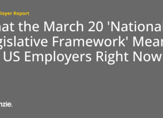 What the March 20 ‘National AI Legislative Framework’ Means for US Employers Right Now