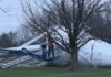 Crowd in Perryville watches historic water tower fall in planned demolition