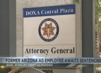 Former Arizona AG employee awaits sentencing in jewelry theft case