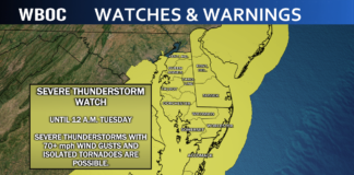 UPDATE: Delmarva counties under severe thunderstorm warnings, watches