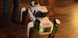 Robotic drone dogs powered by artificial intelligence aim to provide new security in crowded Las Vegas areas
