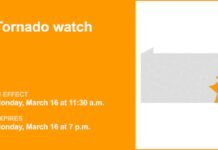 Southeast Pa. placed under a tornado watch until Monday evening