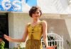 Zendaya Swapped Bridal Whites for Gold To Play Witness at a Las Vegas Wedding