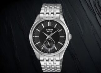 Casio unveils new slim metal watches with 24-hour sub-dial