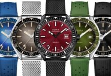 DOXA introduces the SUB 200 II with new dial colours and a
slimmer case