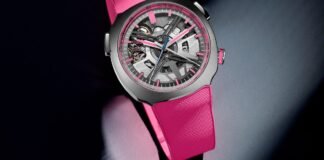 H. Moser & Cie. Streamliner Alpine Pink, a limited
set including mechanical and connected editions