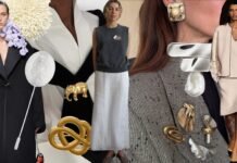 Suddenly, Fashionable People Are Wearing This “Dated” Accessory on Sweaters, Dresses, and Blazers