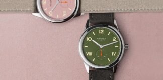 Nomos Glashütte expands Club Campus with all olive and full
rose dials