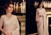 Nita Ambani dazzles in Abu Jani-Sandeep Khosla custom georgette sari, rare emerald-cut jewellery steals spotlight