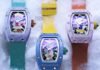 Richard Mille concludes the RM 07-01 Coloured Ceramics
series with gem-set editions
