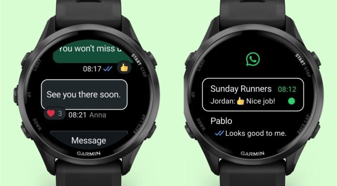 ‘More people can keep their private conversations going right from their wrist’ as Garmin works with Meta to add WhatsApp integration to ‘select’ watches