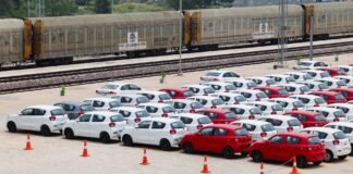 India car sales to dealers rise for fifth month in February, industry body says; Mideast risks loom