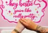 ‘HEY BESTIE’: New custom print, permanent jewelry business for girlies or cool dudes opens Saturday on Franklin St.