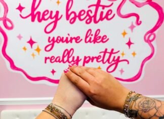 ‘HEY BESTIE’: New custom print, permanent jewelry business for girlies or cool dudes opens Saturday on Franklin St.