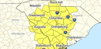 Tornado Watch in effect across South Carolina until Thursday afternoon