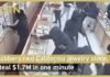 Robbers raid California jewelry store, steal $1.7M in one minute