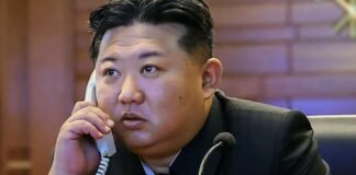 North Korean leader Kim Jong Un watches missile tests