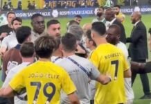 Liverpool icon Sadio Mane watches on as Cristiano Ronaldo in huge Saudi bust-up