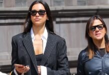 Dua Lipa looks effortlessly stylish as she totes £8,000 Louis Vuitton handbag while stepping out with lookalike mum Anesa in NYC