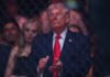 Trump watches UFC fights ‘impassively’ after Iran talks unsuccessful