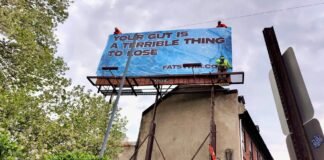A new billboard on Philadelphia’s I-95 corridor says it’s OK to be fat. It was paid for by an anti-AI lawsuit