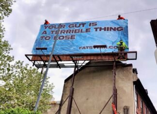 A new billboard on Philadelphia’s I-95 corridor says it’s OK to be fat. It was paid for by an anti-AI lawsuit