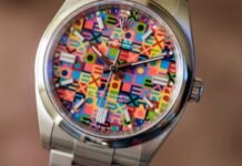 Hands-on – The Rolex Oyster Perpetual 36 with Multicoloured
Jubilee Dial