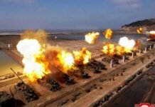 Kim Jong-un watches artillery drills on major North Korean holiday