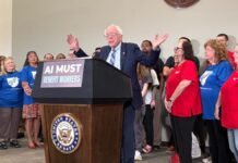 Sanders and Fain warn that AI, like NAFTA, could kill American jobs