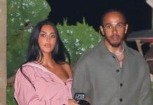 Kim Kardashian and Lewis Hamilton Coordinate Their Couple Style