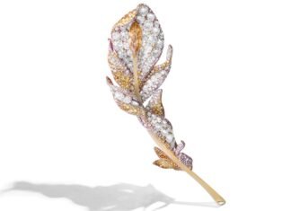 Jeweler Cindy Chao Unveils the Feather Brooch With a 4-Carat Diamond
