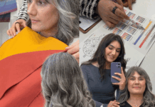 My 57-Year-Old Mom Embraces Her Gray Hair—According to Experts, These Are the Elegant Outfit Colors That Complement Her Natural Color