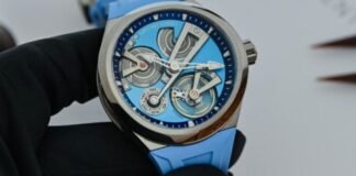 Hands-on – The New, Blue-Toned Greubel Forsey Balancier 3 in
Titanium