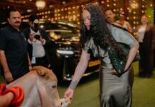 Rihanna’s India Visit Turns Heads After Feeding Cow with Luxury Handbag in Tow