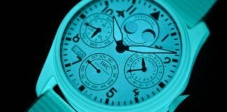 First Look – The Luminous Ceramic IWC Big Pilot Perpetual
Calendar Ceralume