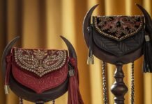 JJ Valaya’s first-ever bag line is replete with his signature emblems