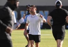 UCLA football lights up for high school coaches