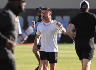 UCLA football lights up for high school coaches